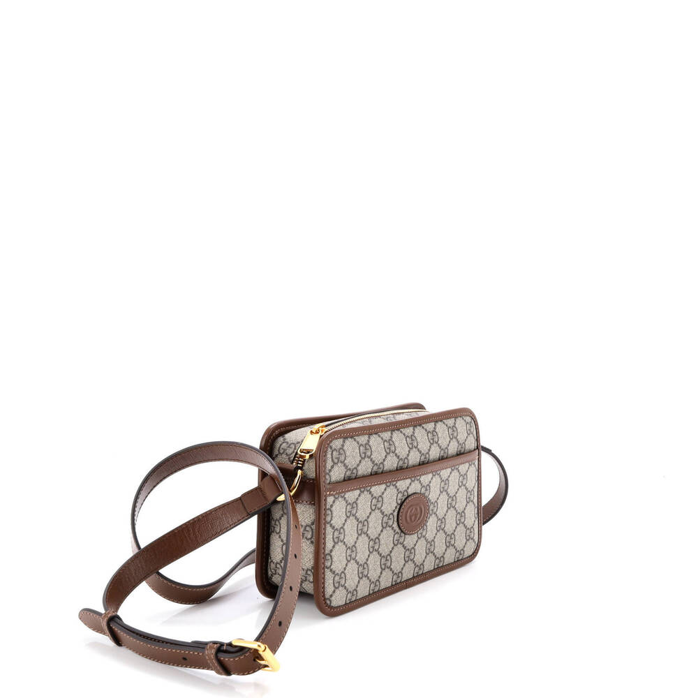 Gucci Mini Interlocking G Patch Camera Bag Gg Coa… - image 2